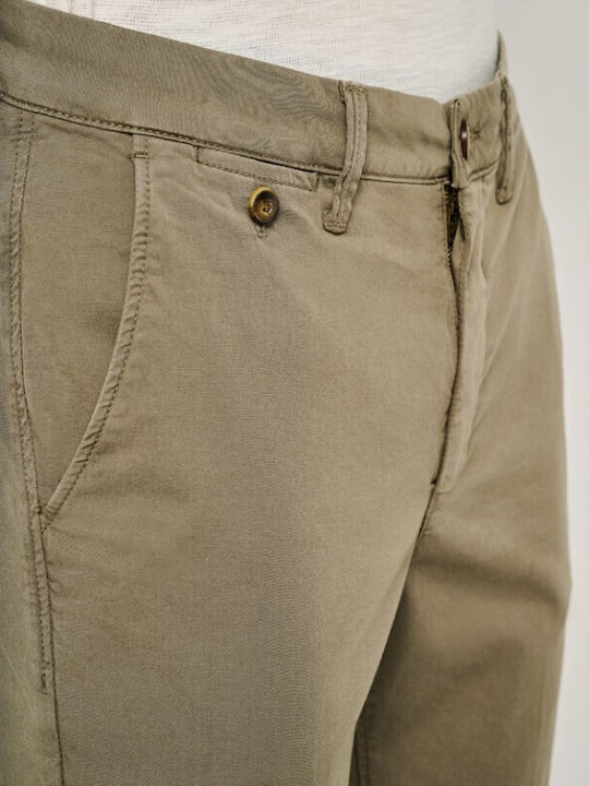 Elastic Men's Trousers Sage Green