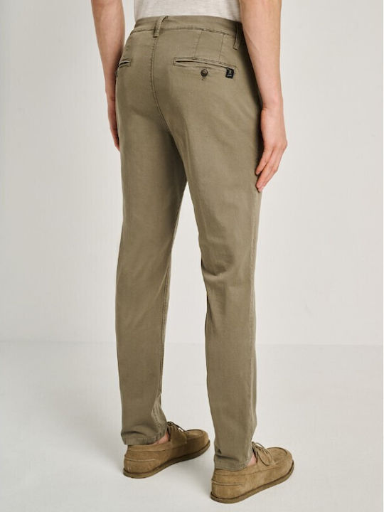 Elastic Men's Trousers Sage Green