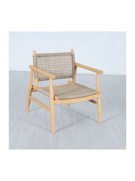 Armchair Brown 73.5x67x80cm