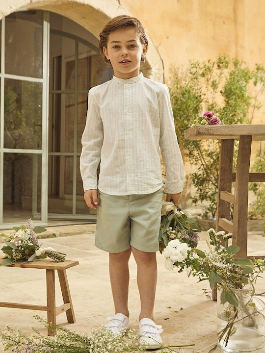Kids Fabric Shorts/Bermuda Green
