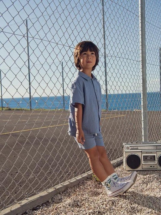 Kids Shorts Bermudas Fabric Blue