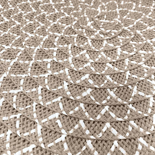 Rosace Round Paper Beige Placemats 38cm