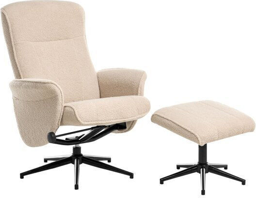 Relax με Υποπόδιο Berwyn 2862 44x48x42cm Καφέ