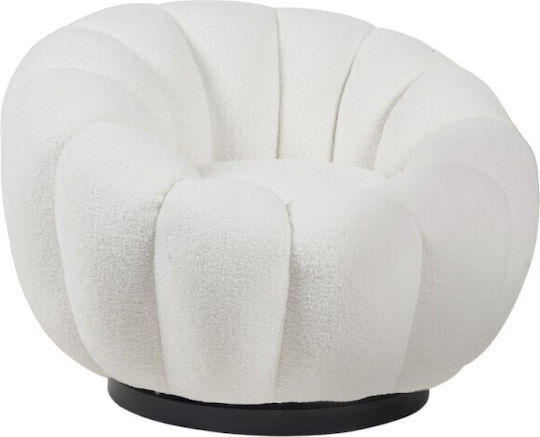 Πολυθρόνα Puffer 93x93x68cm Λευκή