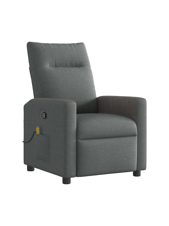 Dunkel Relaxsessel Friseurwaschbecken mit Fußhocker Dark Grey 50x54x100cm