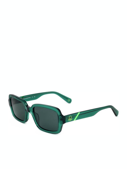 Benetton Unisex Γυαλιά Ηλίου με Πράσινο Σκελετό και Πράσινο Φακό