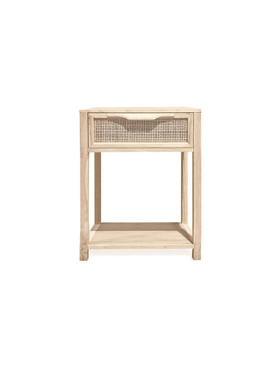 Nachttisch Beige 40x30x60cm