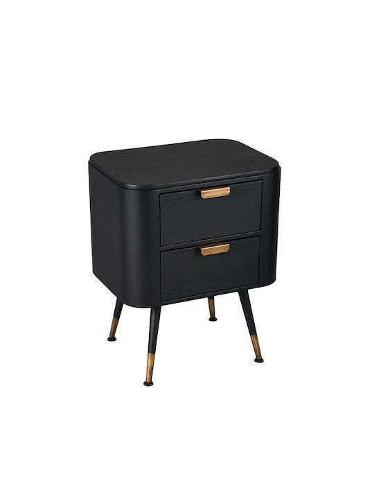 Nachttisch Colombo Schwarz 50x39x63cm