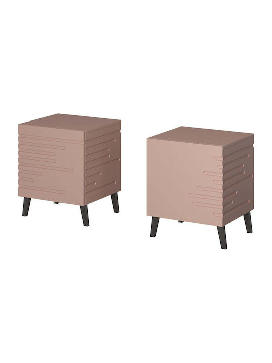 Nachttisch Nova Szf Rosa 44x40x52cm