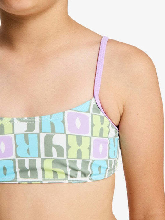 Roxy Letter Up Kids Swimwear Bikini Olive