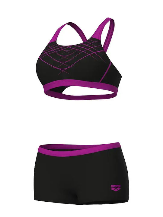 Set Bikini Black, Very Fuchsia
