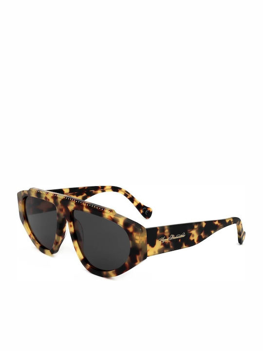 Agent Provocateur Unisex Γυαλιά Ηλίου με Καφέ Σκελετό και Μαύρο Φακό