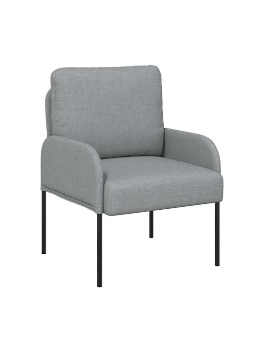 Armchair Light Grey 60x56x80cm