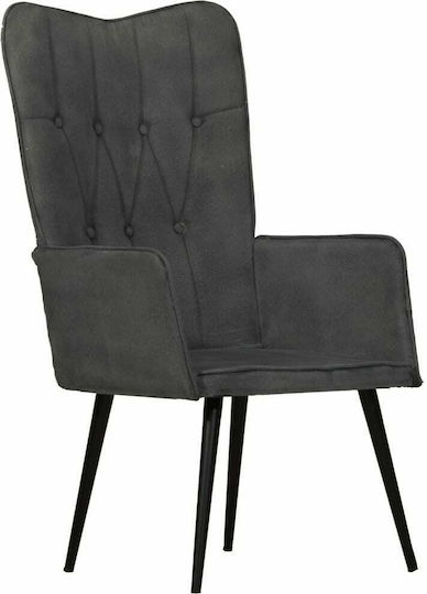 Bergère 55x41x97cm Black