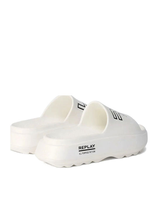 Flip Flops in White Colour