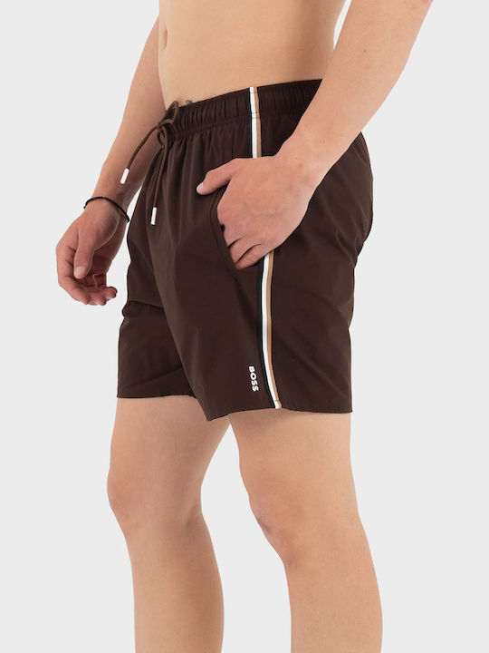 Men's Swimwear Shorts Dark Brown