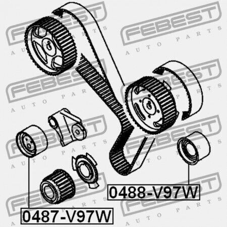 Poliță Curea De Distribuție Mitsubishi Provocator K90 1996.05-2001.08 Jpn Md319022