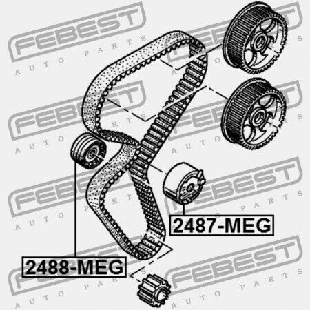 Τροχαλία Ιμάντα Χρονισμού Renault Logan 2005-2013 7701471974