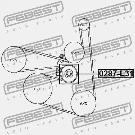 Σετ Τροχαλίας Τεντωτήρα Nissan Primera P12e 2002.01-2007.05 El 11955-8j00a