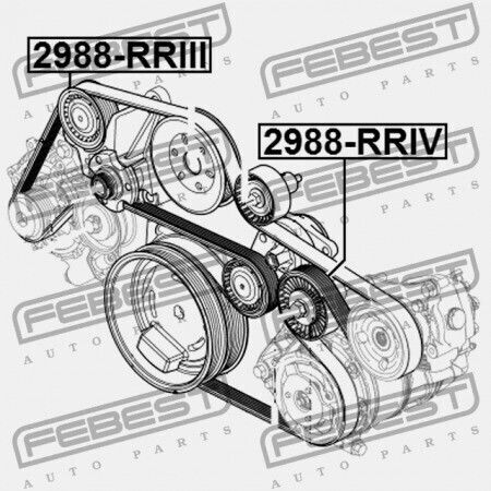 Land Rover Range Rover III 2002-2012 Satz Gürtel