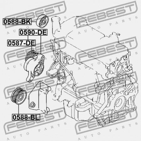Set De Rola Tensionare Mazda 2 Din 2007-2010 Eu Zj38-15-980b