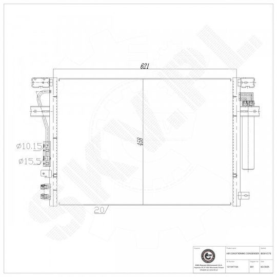 SKV SKV Auto-Kühlschrank Motor für Chrysler 300C