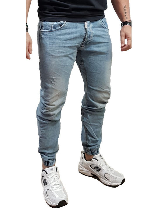 Cover Jeans S Type Мъжко Джинсово Панталон Еластичен Свободна Кройка Син Деним