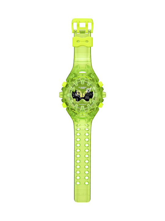 Casio Limited Edition Men's Battery Watch with Green Rubber Strap