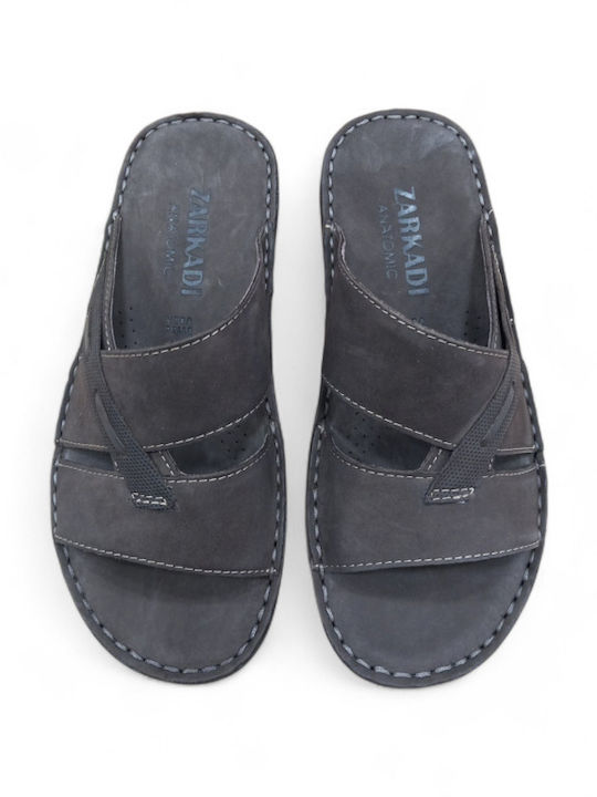 Leder Herrensandalen in Braune Farbe