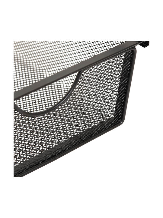 5Five Κρεμαστό Ράφι Μεταλλικό 25x36.7x12.4εκ. Μαύρο