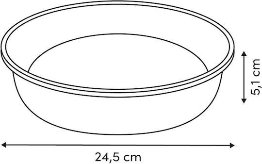 Φόρμα Κέικ Στρογγυλή Φ24.5x5 F-v Harmony 209665 Φ24.5x5