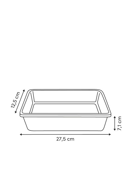 Formă Tort Rectangulară 27.5x12.5x7 F-v Harmony 209666 27.5x12.5x7