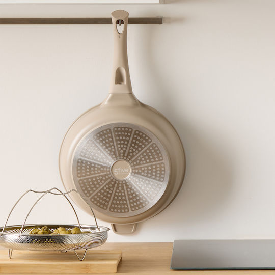 5Five F-v Aluro Saute Pan Made of Cast Aluminum with Lid with Non-Stick Coating 28cm