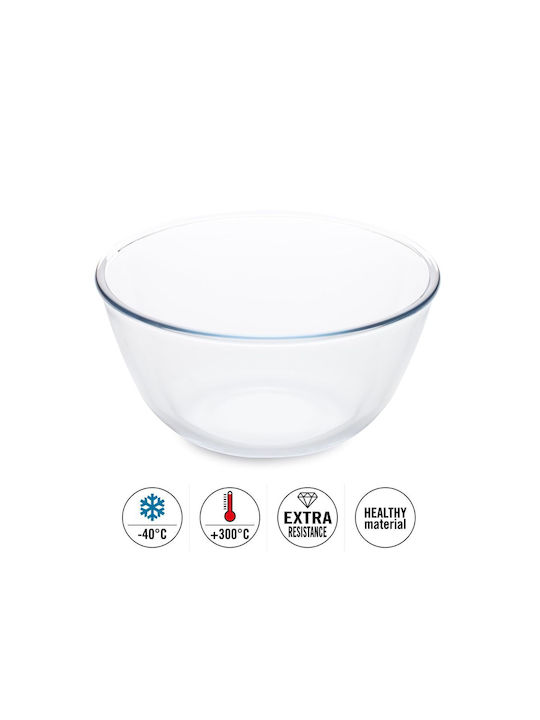 Guardini Round Transparent Glass Serving Bowl with Diameter 23cm
