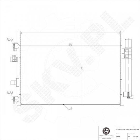 Condensator Climatizare Ford C-Max II Dezumidificator 1684942