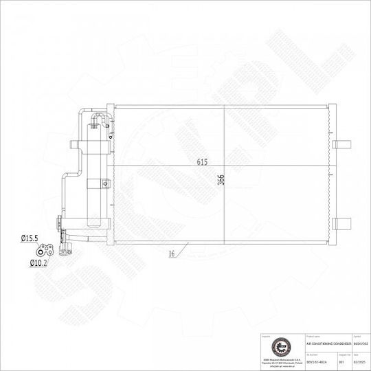 Condensator Climatizare Mazda 3 Dezumidificator Bby26148za