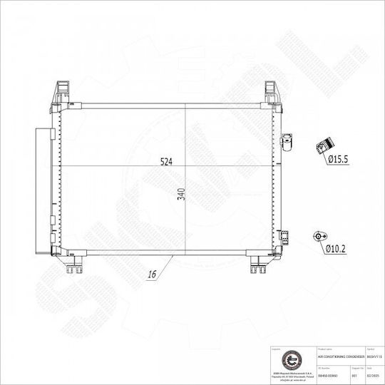 Klimakompressor Toyota Yaris A/C-Trockner 884600d060