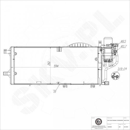 Klimakompressor Opel Combo Corsa C A/C-Trockner 1850093