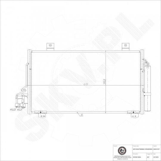 Mazda 3 Air Conditioning Dryer Bss561480a