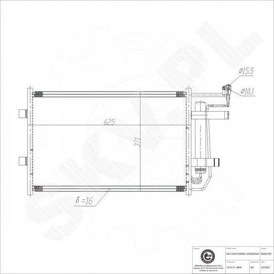 Condensator Climatizare Mazda 5 Dezumidificator C51361480a