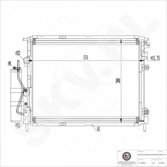 Klimakompressor Renault Clio II Kangoo Thalia II 7711368012