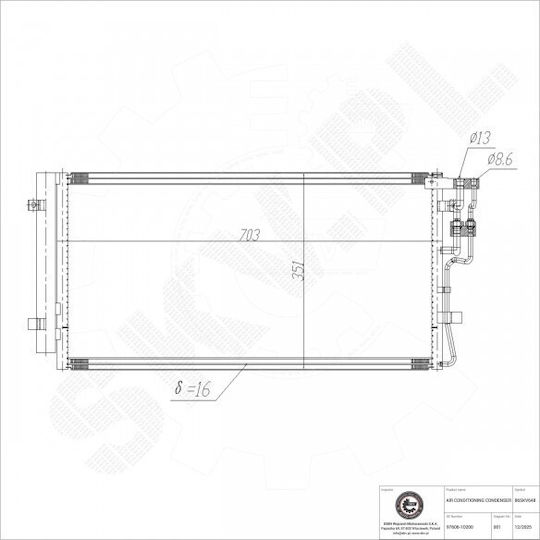 Klimakompressor Kia Carens III A/C-Trockner 97606-1d200