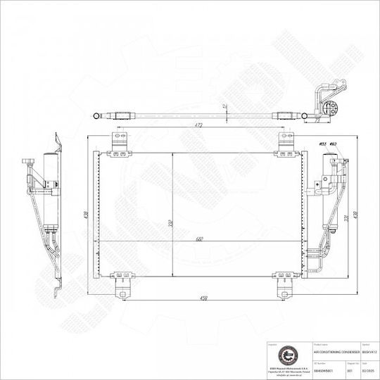 Klimakompressor Mazda CX-3 A/C-Trockner 88460WB001