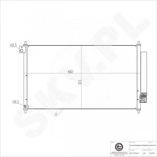 Klimakompressor Honda Civic Ix A/C-Trockner 80110TR0A01