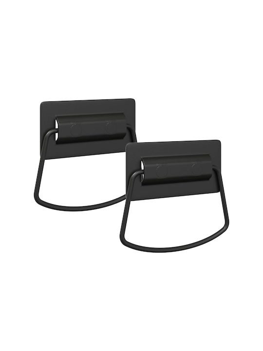 vidaXL Furniture Handle Made of Black Metal 864749 2 Pieces