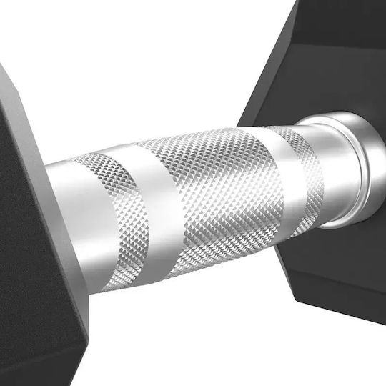 Tunturi Hexagon Rubber Dumbbell 1 x 27.5kg