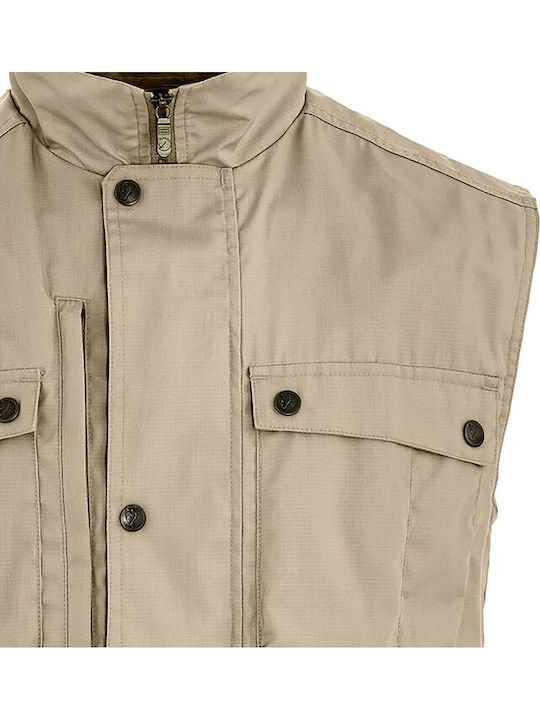 Sleeveless Jacket Beige