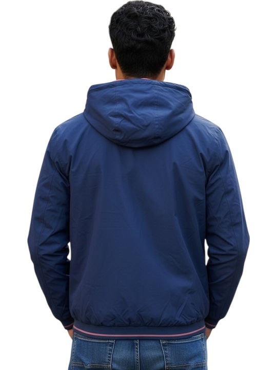 Beidseitiges Marineblau Herren Jacken