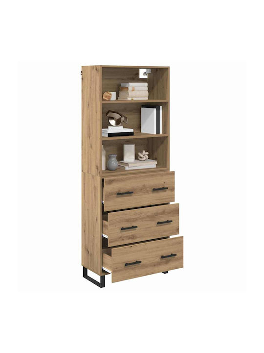 Bücherregale Artisan Eiche (2Stück) 69,5x32,5x180cm