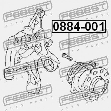 Wheel Screw Subaru Impreza G11 2000.02-2007.04 Jp 28055-aa003